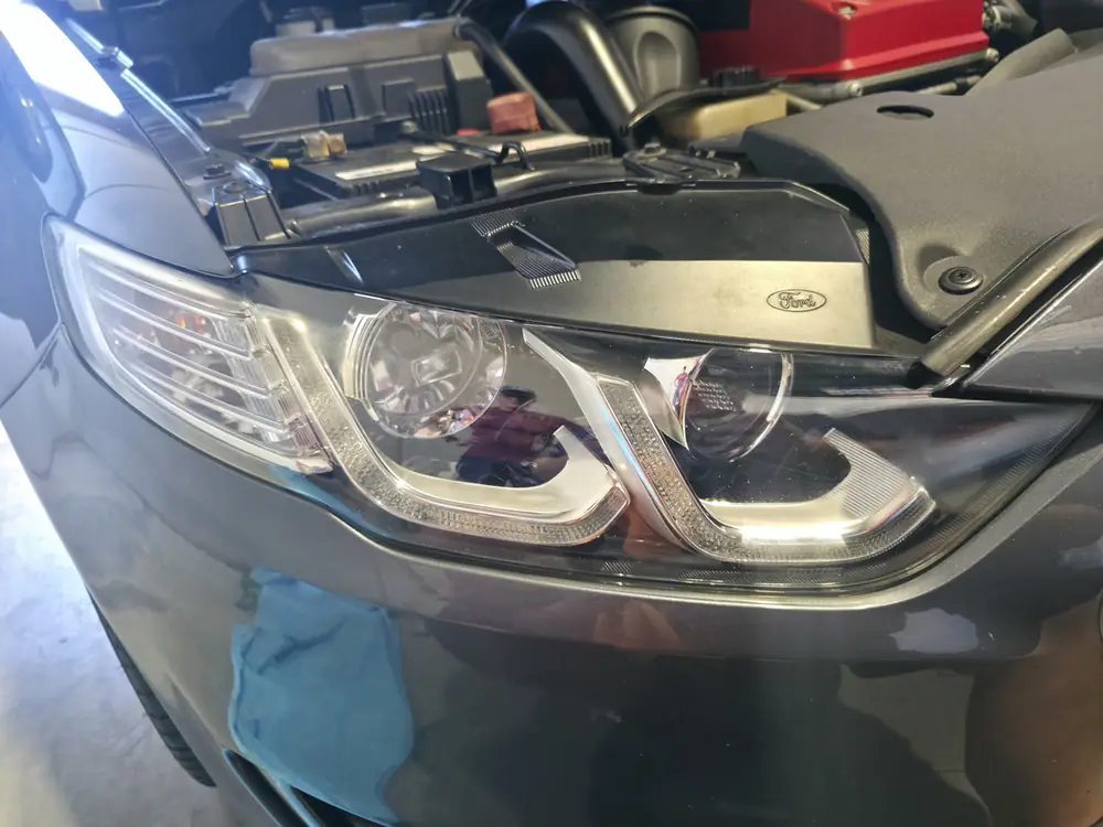 After: headlights restored