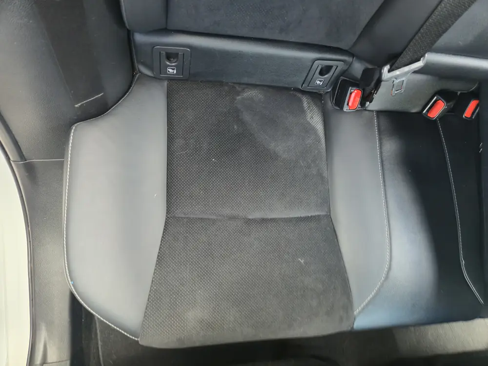 Before: seat shampoo & extraction